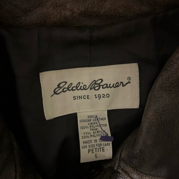 Vintage Eddie Bauer Leather Jacket - Picture 2 of 6